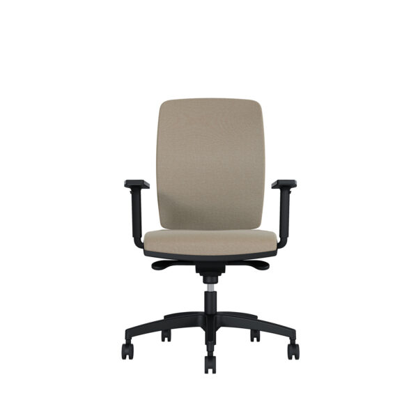 Bürodrehstuhl Cometa | Gepolsterte Rückenlehne | Tiefenverstellbarer Sitz | Höhenverstellbare Armlehnen | Kunststofffußkreuz