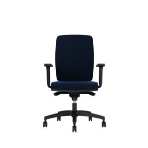 Bürodrehstuhl Cometa | Gepolsterte Rückenlehne | Tiefenverstellbarer Sitz | Höhenverstellbare Armlehnen | Kunststofffußkreuz