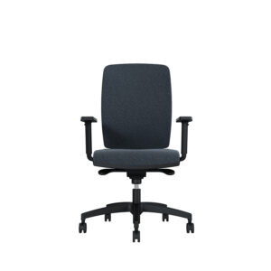 Bürodrehstuhl Cometa | Gepolsterte Rückenlehne | Tiefenverstellbarer Sitz | Höhenverstellbare Armlehnen | Kunststofffußkreuz