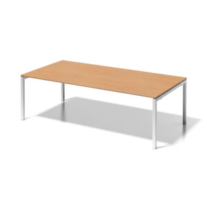 Cito Chefarbeitsplatz/ Konferenztisch | höhenfixes U-Gestell, Breite 2400 mm, Tiefe 1200 mm