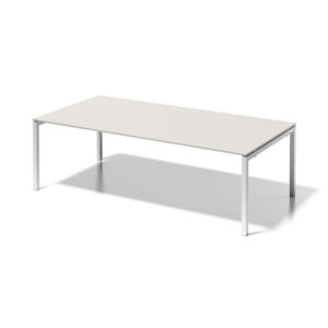 Cito Chefarbeitsplatz/ Konferenztisch | höhenfixes U-Gestell, Breite 2400 mm, Tiefe 1200 mm