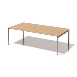Cito Chefarbeitsplatz/ Konferenztisch | höhenfixes U-Gestell, Breite 2400 mm, Tiefe 1200 mm