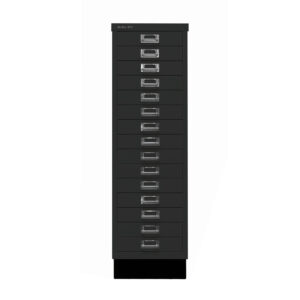 Schubladenschrank MultiDrawer™ | DIN A4, 15 Schubladen mit Sockel | Maße: H 940 x B 279 x T 380 mm