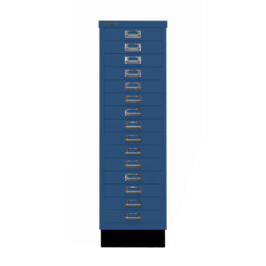 Schubladenschrank MultiDrawer™ | DIN A4, 15 Schubladen mit Sockel | Maße: H 940 x B 279 x T 380 mm