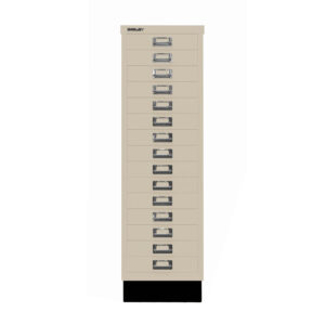 Schubladenschrank MultiDrawer™ | DIN A4, 15 Schubladen mit Sockel | Maße: H 940 x B 279 x T 380 mm