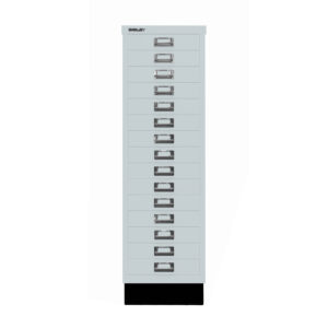 Schubladenschrank MultiDrawer™ | DIN A4, 15 Schubladen mit Sockel | Maße: H 940 x B 279 x T 380 mm
