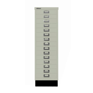 Schubladenschrank MultiDrawer™ | DIN A4, 15 Schubladen mit Sockel | Maße: H 940 x B 279 x T 380 mm