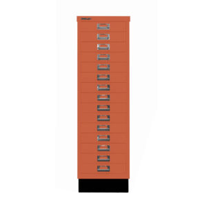 Schubladenschrank MultiDrawer™ | DIN A4, 15 Schubladen mit Sockel | Maße: H 940 x B 279 x T 380 mm