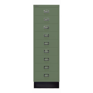 Schubladenschrank MultiDrawer™ | DIN A4, 9 Schubladen mit Sockel | Maße: H 940 x B 279 x T 380 mm