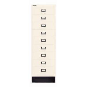 Schubladenschrank MultiDrawer™ | DIN A4, 9 Schubladen mit Sockel | Maße: H 940 x B 279 x T 380 mm