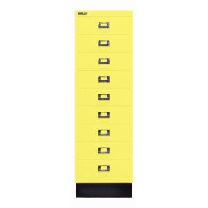 Schubladenschrank MultiDrawer™ | DIN A4, 9 Schubladen mit Sockel | Maße: H 940 x B 279 x T 380 mm