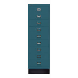 Schubladenschrank MultiDrawer™ | DIN A4, 9 Schubladen mit Sockel | Maße: H 940 x B 279 x T 380 mm