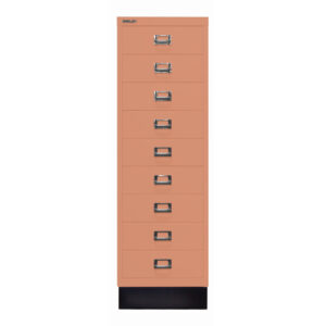 Schubladenschrank MultiDrawer™ | DIN A4, 9 Schubladen mit Sockel | Maße: H 940 x B 279 x T 380 mm