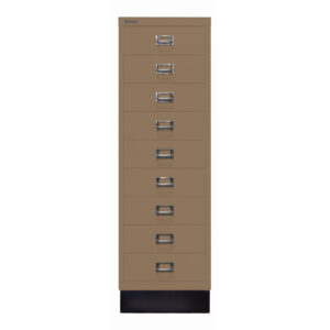 Schubladenschrank MultiDrawer™ | DIN A4, 9 Schubladen mit Sockel | Maße: H 940 x B 279 x T 380 mm