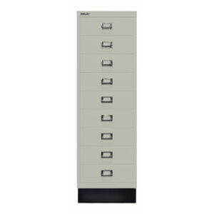 Schubladenschrank MultiDrawer™ | DIN A4, 9 Schubladen mit Sockel | Maße: H 940 x B 279 x T 380 mm