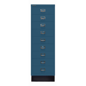 Schubladenschrank MultiDrawer™ | DIN A4, 9 Schubladen mit Sockel | Maße: H 940 x B 279 x T 380 mm
