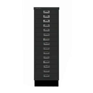 Schubladenschrank MultiDrawer™ | DIN A3, 15 Schubladen mit Sockel | Maße: H 940 x B 349 x T 432 mm
