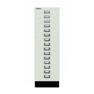 Schubladenschrank MultiDrawer™ | DIN A3, 15 Schubladen mit Sockel | Maße: H 940 x B 349 x T 432 mm