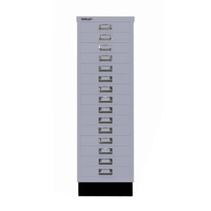 Schubladenschrank MultiDrawer™ | DIN A3, 15 Schubladen mit Sockel | Maße: H 940 x B 349 x T 432 mm