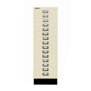 Schubladenschrank MultiDrawer™ | DIN A3, 15 Schubladen mit Sockel | Maße: H 940 x B 349 x T 432 mm
