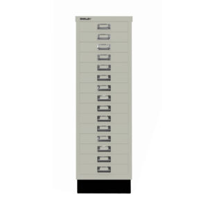 Schubladenschrank MultiDrawer™ | DIN A3, 15 Schubladen mit Sockel | Maße: H 940 x B 349 x T 432 mm