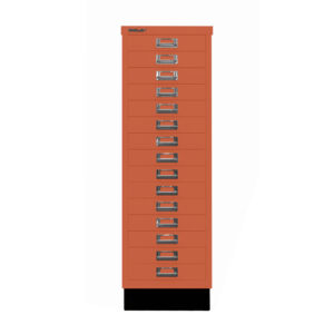 Schubladenschrank MultiDrawer™ | DIN A3, 15 Schubladen mit Sockel | Maße: H 940 x B 349 x T 432 mm