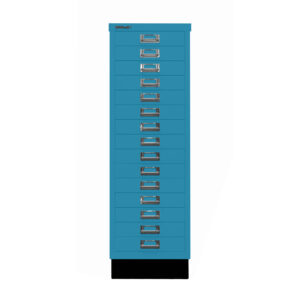 Schubladenschrank MultiDrawer™ | DIN A3, 15 Schubladen mit Sockel | Maße: H 940 x B 349 x T 432 mm