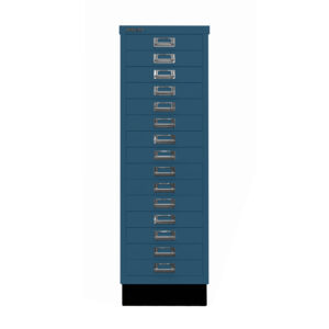 Schubladenschrank MultiDrawer™ | DIN A3, 15 Schubladen mit Sockel | Maße: H 940 x B 349 x T 432 mm