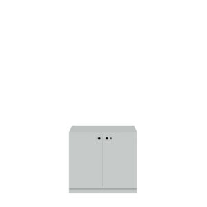 Flügeltürenschrank Pren | Mit Zylinderschloss | 1 Fachboden für 1,5 OH | H 715 x B 800 x T 500 mm