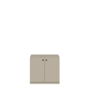 Flügeltürenschrank Pren | Ohne Schloss | 1 Fachboden für 1,5 OH | H 715 x B 800 x T 500 mm
