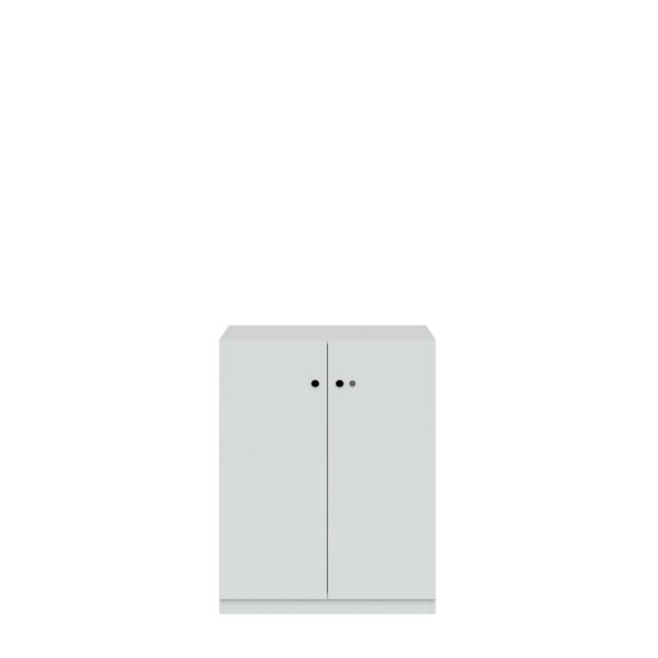 Flügeltürenschrank Pren | Mit Zylinderschloss | 2 Fachböden für 2,5 OH | H 1018 x B 800 x T 500 mm