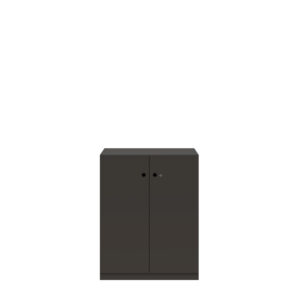 Flügeltürenschrank Pren | Mit Zylinderschloss | 2 Fachböden für 2,5 OH | H 1018 x B 800 x T 500 mm