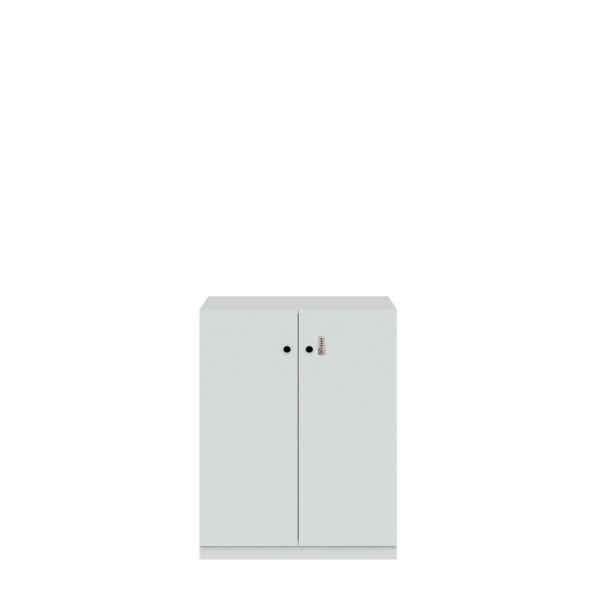 Flügeltürenschrank Pren | Mit mechanischem Zahlenkombinationsschloss | 2 Fachböden für 2,5 OH | H 1018 x B 800 x T 500 mm