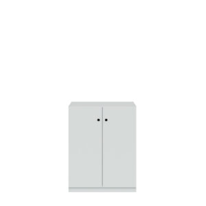 Flügeltürenschrank Pren | Ohne Schloss | 2 Fachböden für 2,5 OH | H 1018 x B 800 x T 500 mm