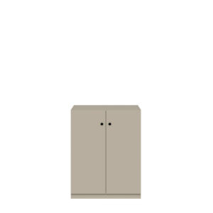 Flügeltürenschrank Pren | Ohne Schloss | 2 Fachböden für 2,5 OH | H 1018 x B 800 x T 500 mm