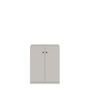 Flügeltürenschrank Pren | Ohne Schloss | 2 Fachböden für 2,5 OH | H 1018 x B 800 x T 500 mm