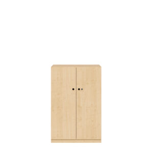 Flügeltürenschrank Pren | Mit Zylinderschloss | 2 Fachböden für 3 OH | H 1210 x B 800 x T 500 mm