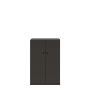 Flügeltürenschrank Pren | Mit Zylinderschloss | 2 Fachböden für 3 OH | H 1210 x B 800 x T 500 mm