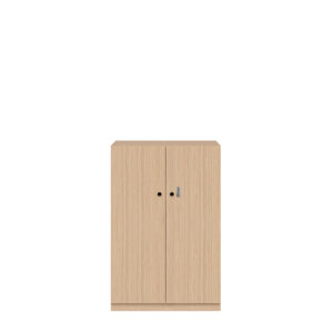 Flügeltürenschrank Pren | Mit mechanischem Zahlenkombinationsschloss | 2 Fachböden für 3 OH | H 1210 x B 800 x T 500 mm