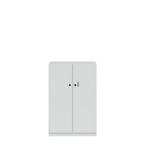 Flügeltürenschrank Pren | Mit mechanischem Zahlenkombinationsschloss | 2 Fachböden für 3 OH | H 1210 x B 800 x T 500 mm