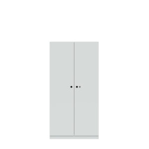 Flügeltürenschrank Pren | Mit Zylinderschloss | 3 Fachböden für 4 OH | H 1590 x B 800 x T 500 mm