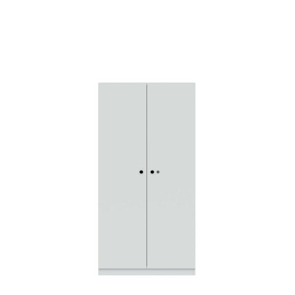 Flügeltürenschrank Pren | Mit Zylinderschloss | 3 Fachböden für 4 OH | H 1590 x B 800 x T 500 mm
