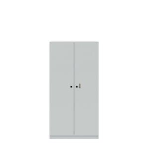 Flügeltürenschrank Pren | Mit mechanischem Zahlenkombinationsschloss | 3 Fachböden für 4 OH | H 1590 x B 800 x T 500 mm