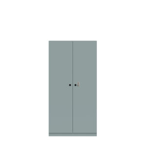 Flügeltürenschrank Pren | Mit mechanischem Zahlenkombinationsschloss | 3 Fachböden für 4 OH | H 1590 x B 800 x T 500 mm