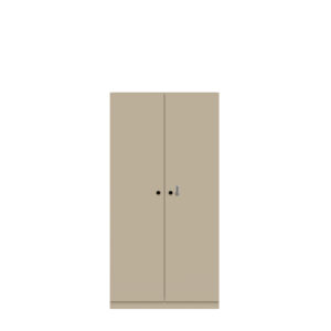 Flügeltürenschrank Pren | Mit mechanischem Zahlenkombinationsschloss | 3 Fachböden für 4 OH | H 1590 x B 800 x T 500 mm