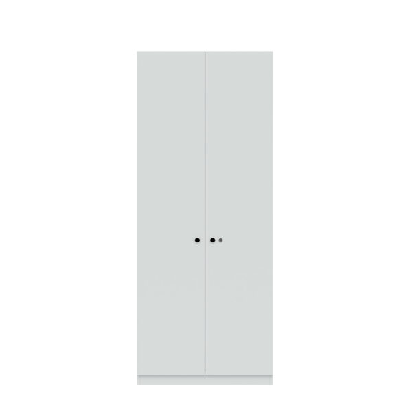 Flügeltürenschrank Pren | Mit Zylinderschloss | 4 Fachböden für 5 OH |  H 1970 x B 800 x T 500 mm