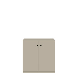 Flügeltürenschrank Pren | Mit Zylinderschloss | 2 Fachböden für 2,5 OH |  H 1018 x B 1000 x T 500 mm