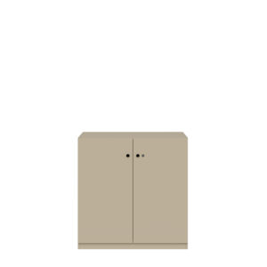 Flügeltürenschrank Pren | Mit Zylinderschloss | 2 Fachböden für 2,5 OH | H 1018 x B 1000 x T 500 mm