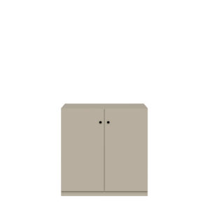 Flügeltürenschrank Pren | Ohne Schloss | 2 Fachböden für 2,5 OH | H 1018 x B 1000 x T 500 mm