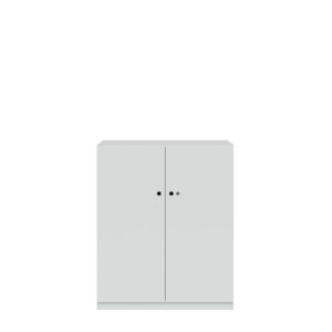Flügeltürenschrank Pren | Mit Zylinderschloss | 2 Fachböden für 3 OH | H 1210 x B 1000 x T 500 mm